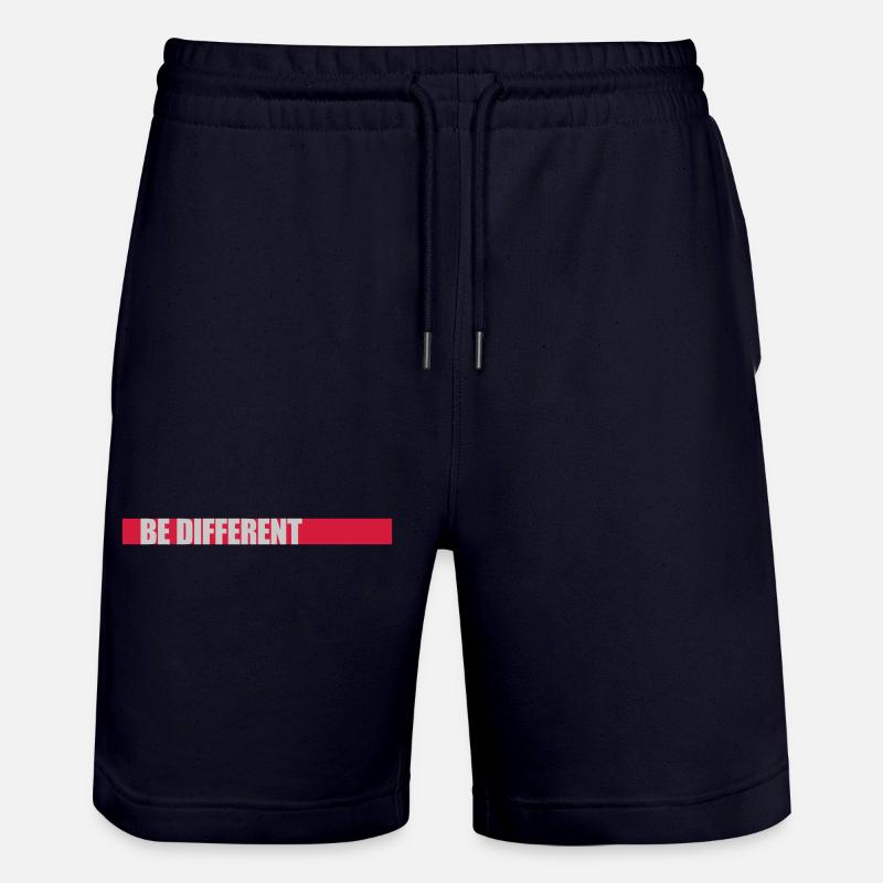 Be different Logo Design - Stanley/Stella Unisex Bio Joggingshorts Trainer  - Dark navy