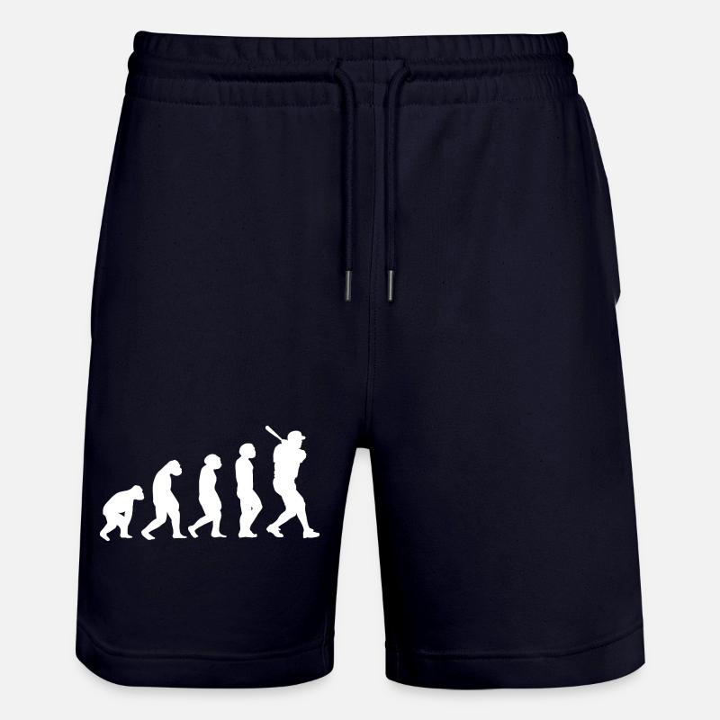 Baseballspieler Evolution Baseball - Stanley/Stella Unisex Bio Joggingshorts Trainer  - Dark navy