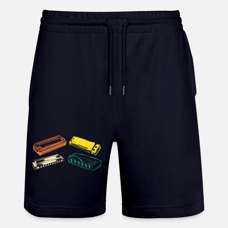 Harmonika Evolution Mundharmonika - Stanley/Stella Unisex Bio Joggingshorts Trainer  - Dark navy