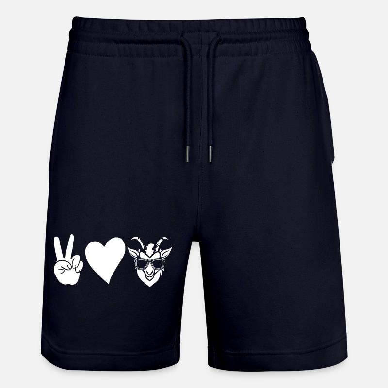 Chèvres - Short de jogging bio TRAINER Stanley/Stella unisexe - marine foncé