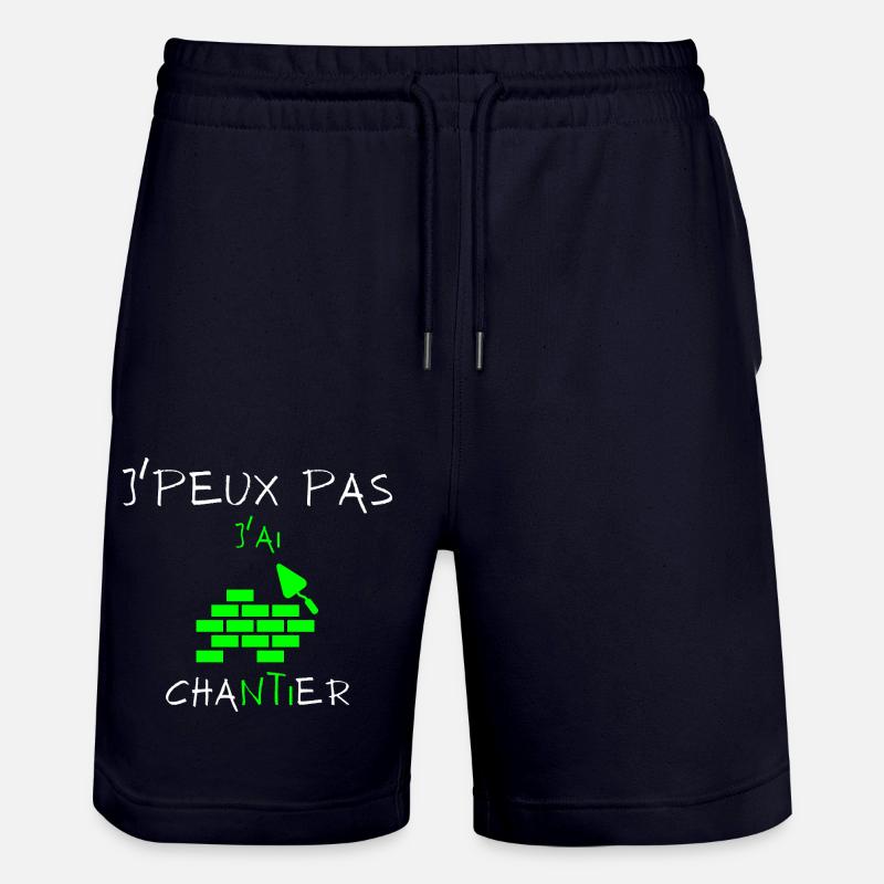 j'peux pas j'ai Chantier - Short de jogging bio TRAINER Stanley/Stella unisexe - marine foncé