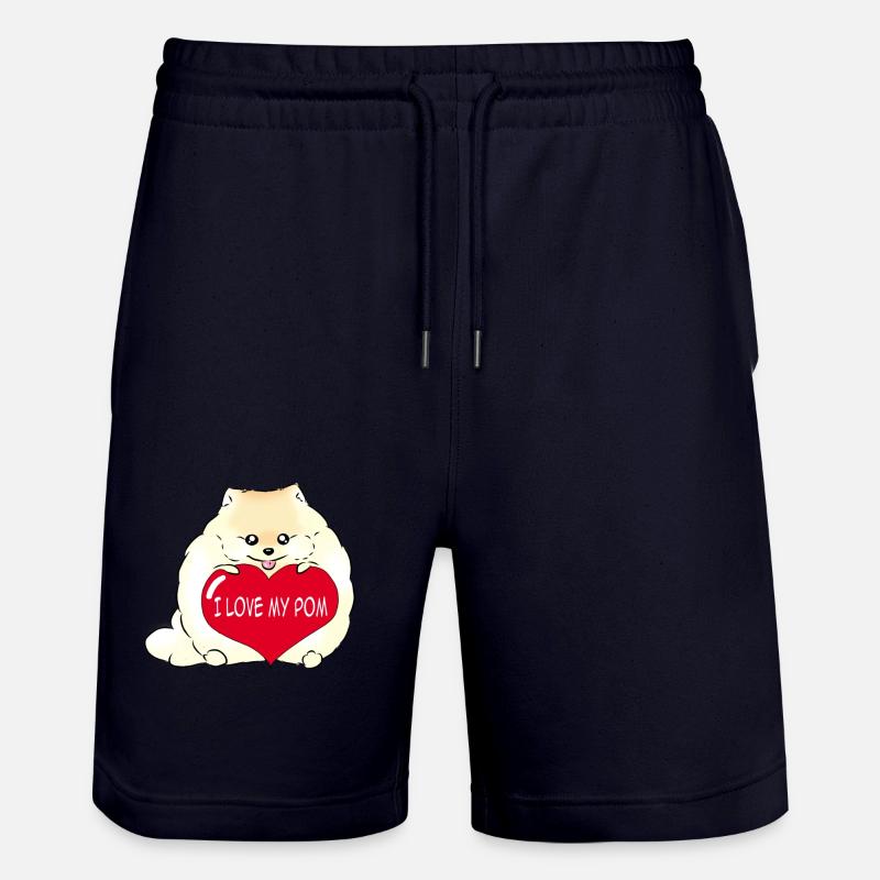 J’adore ma crème Pom - Short de jogging bio TRAINER Stanley/Stella unisexe - marine foncé