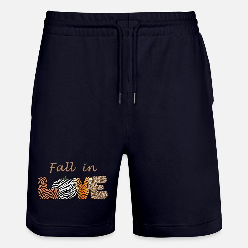 Fall in LOVE - Stanley/Stella Unisex Bio Joggingshorts Trainer  - Dark navy