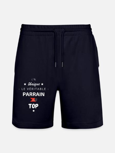 Le Véritable Parrain au top - Short de jogging bio TRAINER Stanley/Stella unisexe - marine foncé