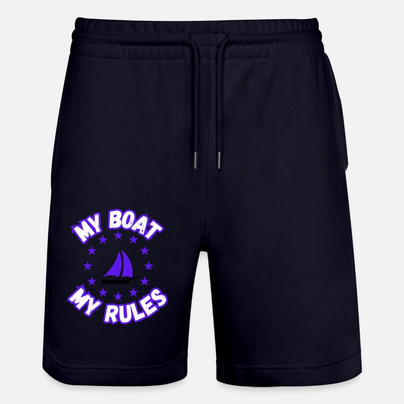 Mon bateau Mes règles - Short de jogging bio TRAINER Stanley/Stella unisexe - marine foncé