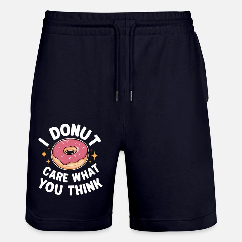 Donut Donuts Candy Bagel - Stanley/Stella Trainer Unisex Organic Jogging Shorts - dark navy