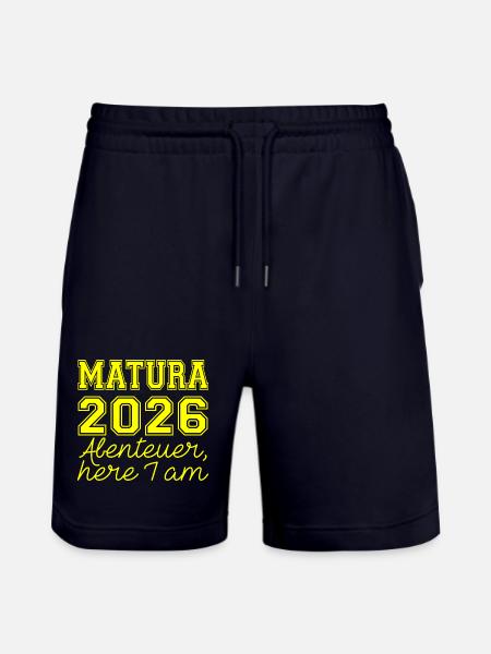 Matura 2026 Spruch - Stanley/Stella Trainer Unisex Organic Jogging Shorts - dark navy