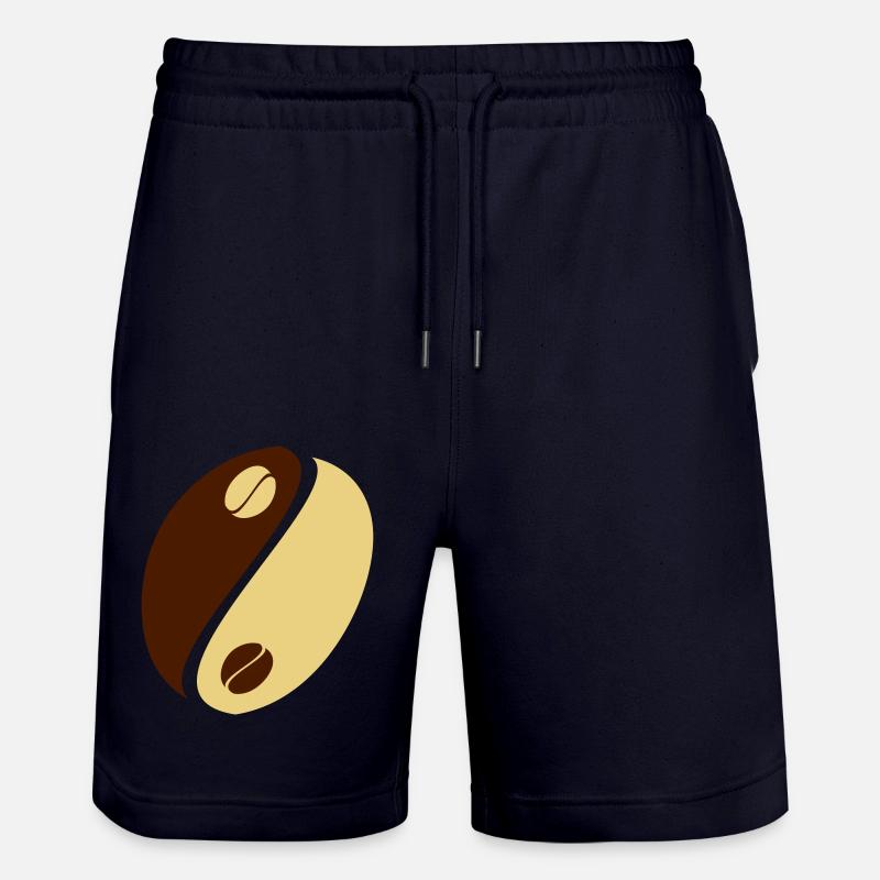 Coffee Bean Yin Yang - Short de jogging bio TRAINER Stanley/Stella unisexe - marine foncé