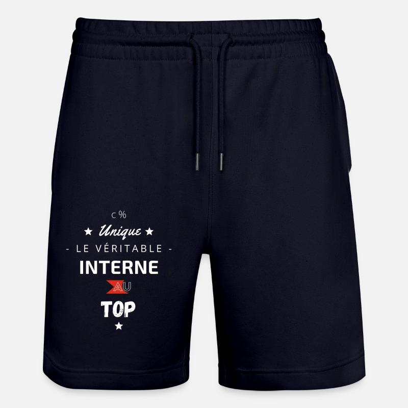Le véritable interne au top - Short de jogging bio TRAINER Stanley/Stella unisexe - marine foncé