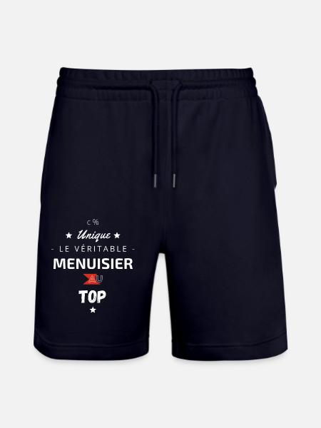 Le véritable Menusier au top - Short de jogging bio TRAINER Stanley/Stella unisexe - marine foncé