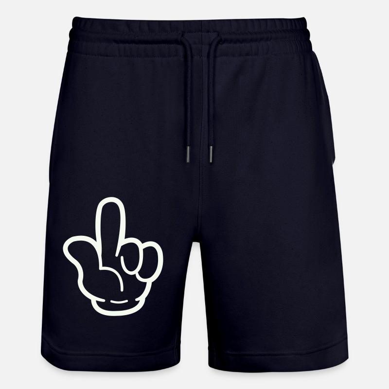 hand comic - Stanley/Stella Unisex Bio Joggingshorts Trainer  - Dark navy