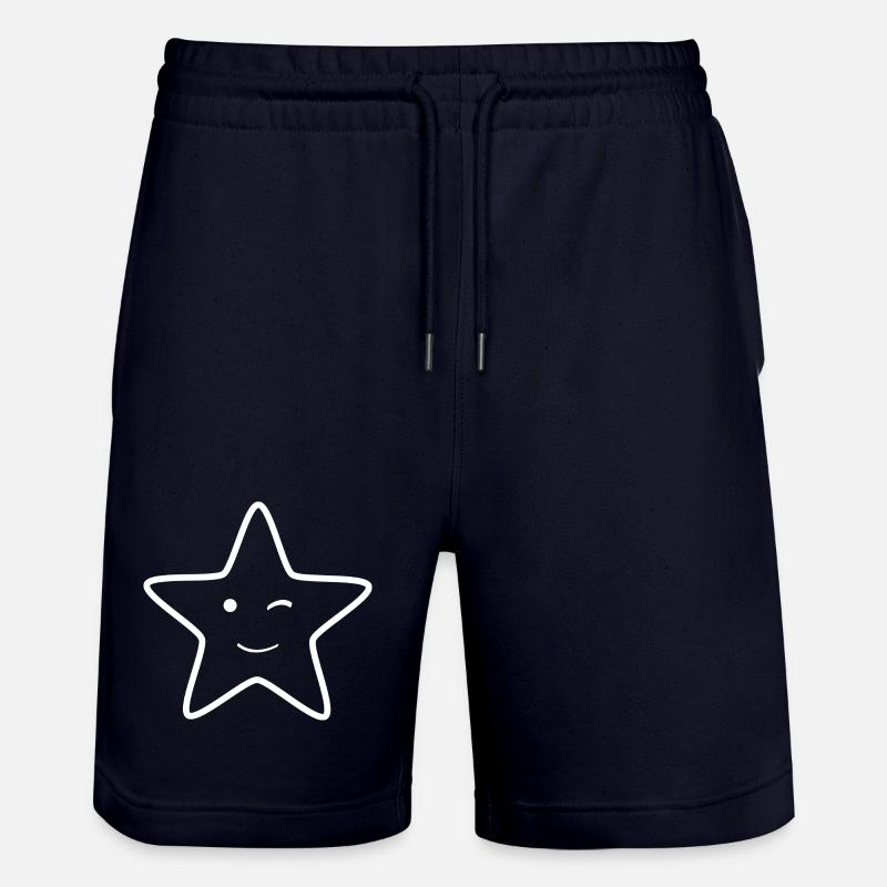 Clin d’œil étoilé - Short de jogging bio TRAINER Stanley/Stella unisexe - marine foncé