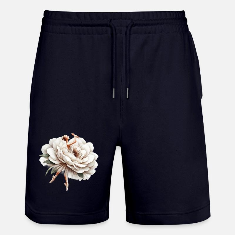 Danseuse de ballet avec tutu - Short de jogging bio TRAINER Stanley/Stella unisexe - marine foncé