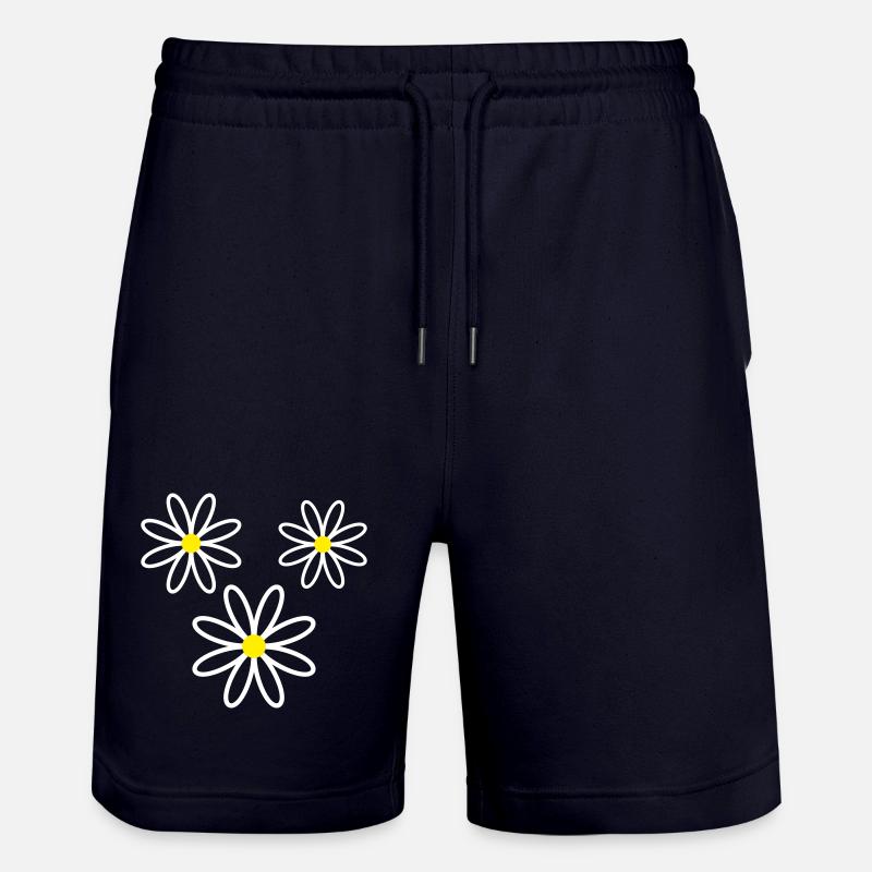 Gänseblümchen Blume - Stanley/Stella Unisex Bio Joggingshorts Trainer  - Dark navy