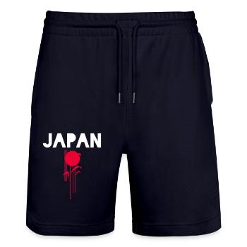 Usine japonaise Japon - Short de jogging bio TRAINER Stanley/Stella unisexe - marine foncé - Devant - Nik (191cm) & Marisol (170cm)