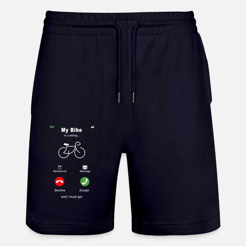 Mon vélo m'appelle - Short de jogging bio TRAINER Stanley/Stella unisexe - marine foncé