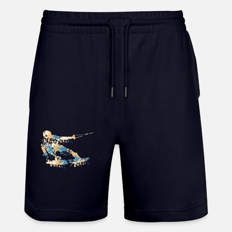 Wakeboard Splash - Stanley/Stella Unisex Bio Joggingshorts Trainer  - Dark navy