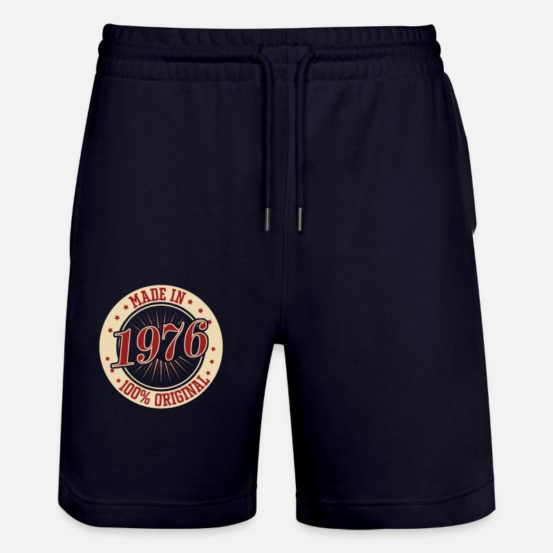 Idées cadeaux d’anniversaire 1976 - Short de jogging bio TRAINER Stanley/Stella unisexe - marine foncé