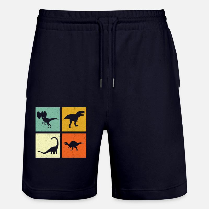 Dinosaures Dino - Short de jogging bio TRAINER Stanley/Stella unisexe - marine foncé