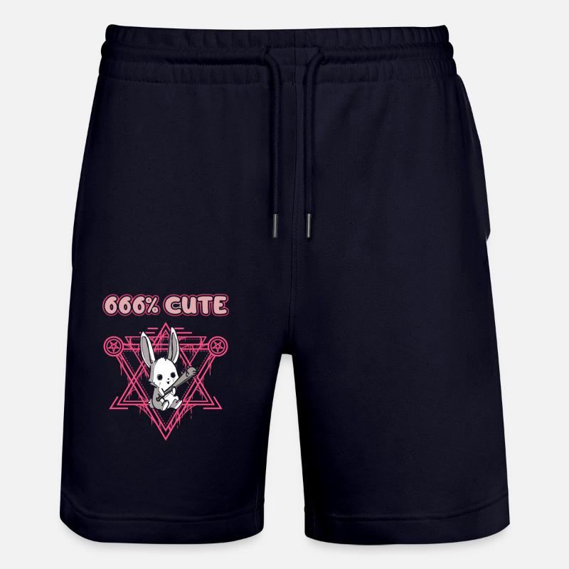 666% Mignon kawaii Satanic Goth - Short de jogging bio TRAINER Stanley/Stella unisexe - marine foncé