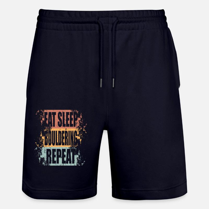 Bloc Manger Dormir Répéter - Short de jogging bio TRAINER Stanley/Stella unisexe - marine foncé