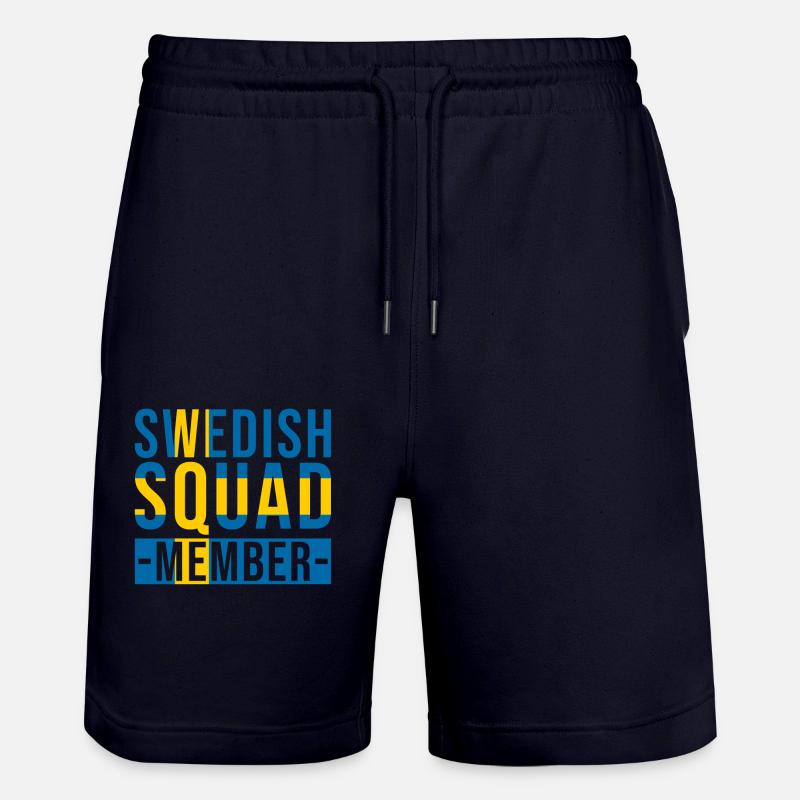 Membre de l’équipe suédoise - Short de jogging bio TRAINER Stanley/Stella unisexe - marine foncé