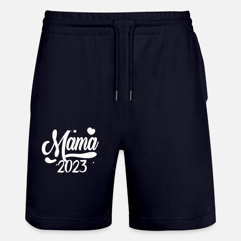 Mama 2023 Mutter - Stanley/Stella Unisex Bio Joggingshorts Trainer  - Dark navy