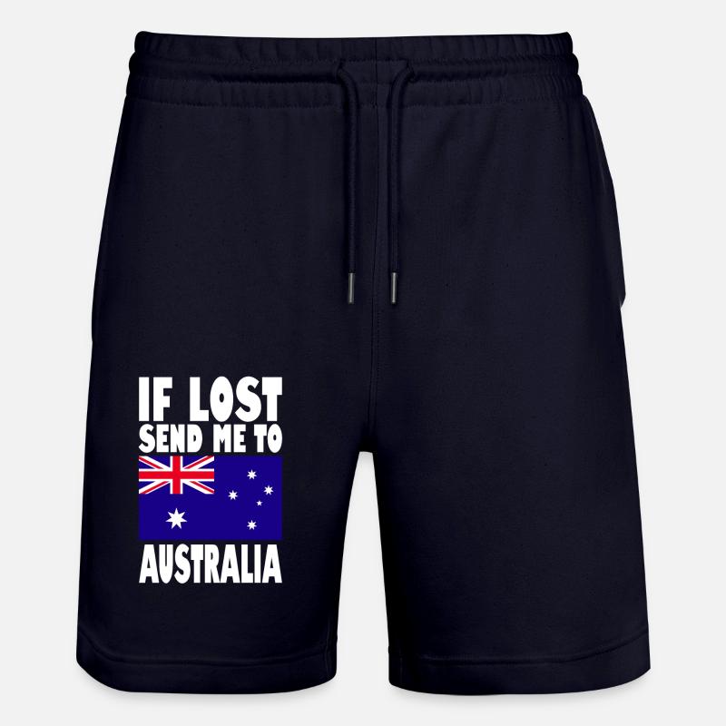 Drapeau de l’Australie - Short de jogging bio TRAINER Stanley/Stella unisexe - marine foncé