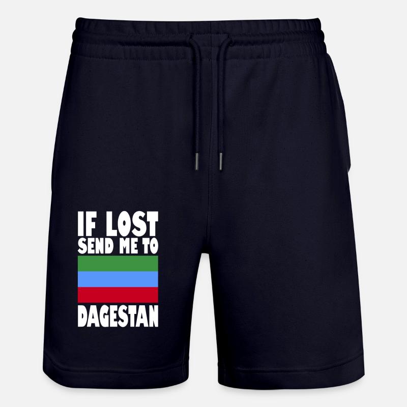 Drapeau du Daghestan - Short de jogging bio TRAINER Stanley/Stella unisexe - marine foncé