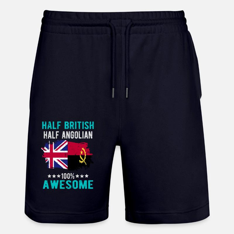 Moitié britannique moitié angolier - Short de jogging bio TRAINER Stanley/Stella unisexe - marine foncé