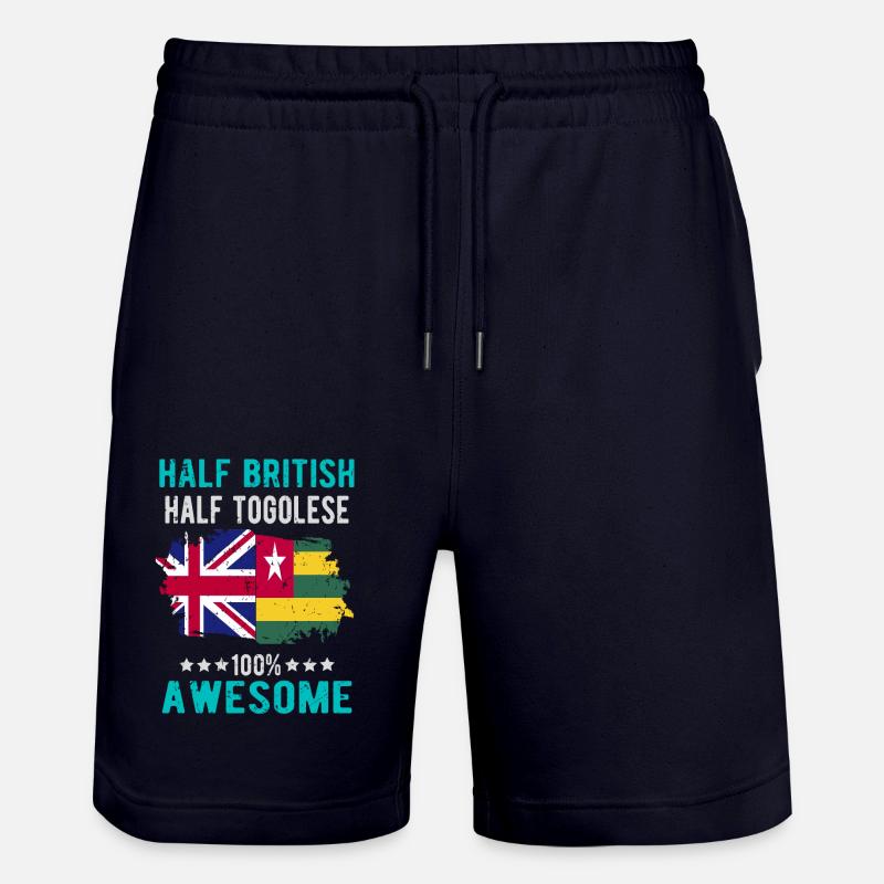 Moitié britannique moitié tongolese - Short de jogging bio TRAINER Stanley/Stella unisexe - marine foncé