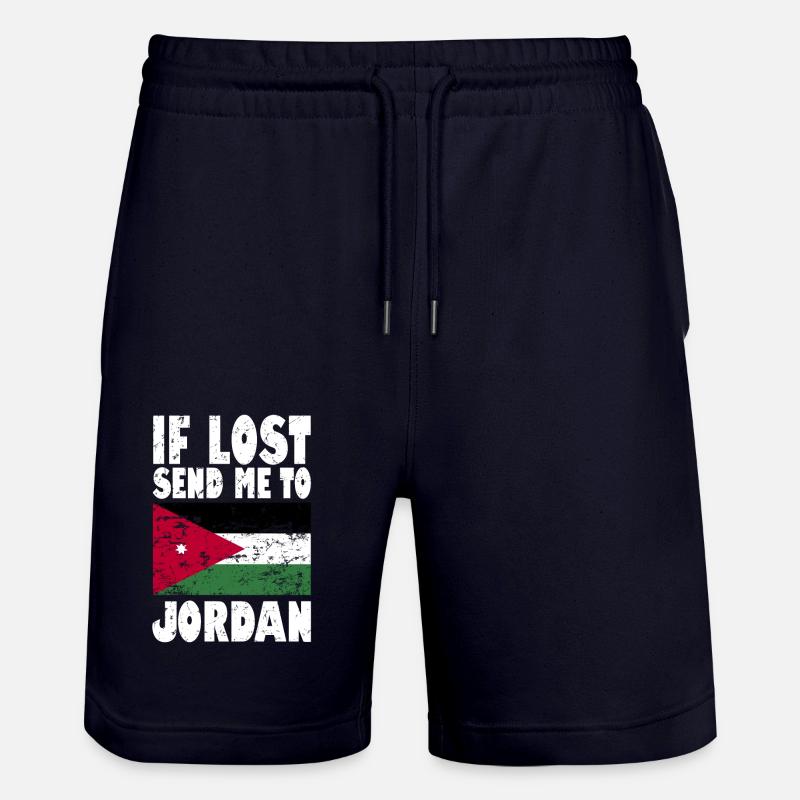 Drapeau de Jordanie - Short de jogging bio TRAINER Stanley/Stella unisexe - marine foncé