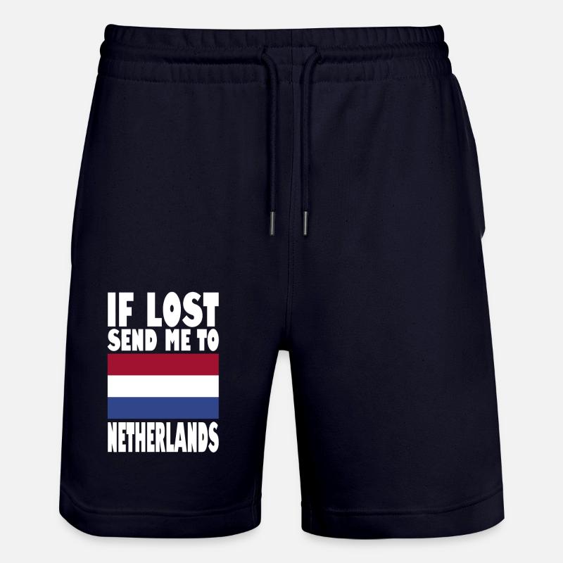 Drapeau des Pays-Bas - Short de jogging bio TRAINER Stanley/Stella unisexe - marine foncé