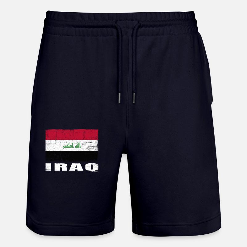 Annonces Flag Grunge Annonces Flag - Short de jogging bio TRAINER Stanley/Stella unisexe - marine foncé