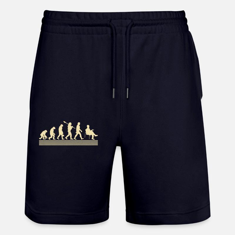 Psychologe Evolution - Stanley/Stella Unisex Bio Joggingshorts Trainer  - Dark navy
