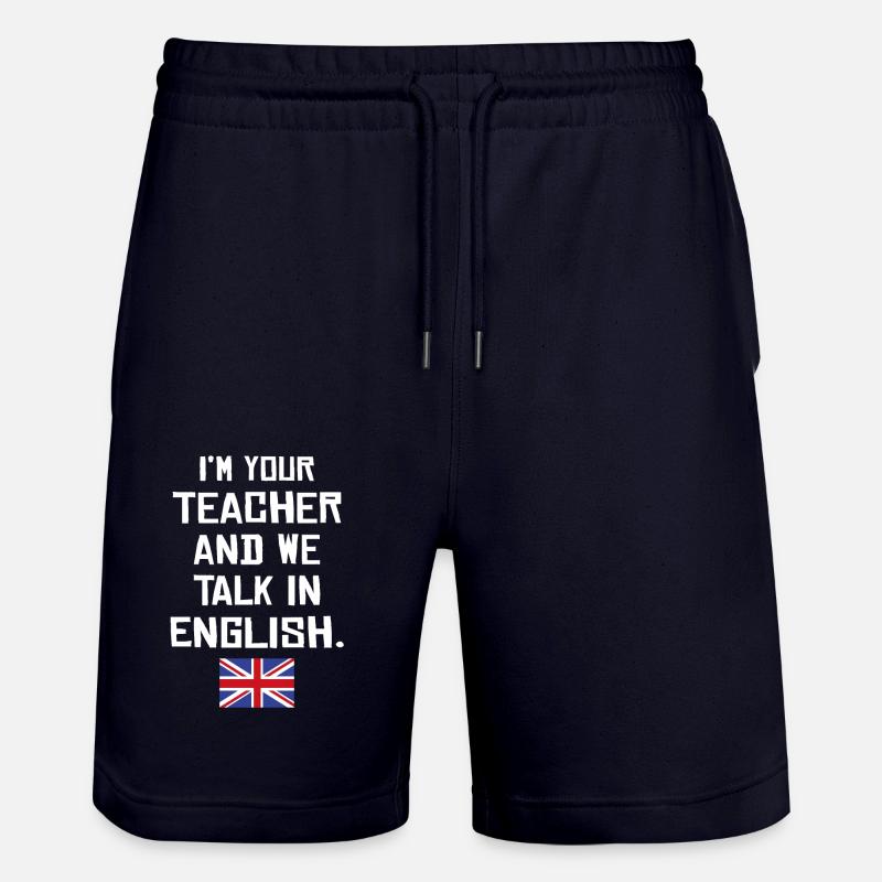 Professeur d’anglais britannique - Short de jogging bio TRAINER Stanley/Stella unisexe - marine foncé