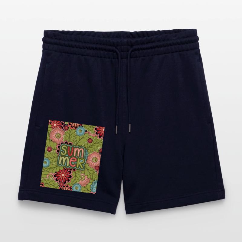 Summer, Pattern, Floral Pattern, Summer Pattern Stanley/Stella Trainer Unisex Organic Jogging Shorts