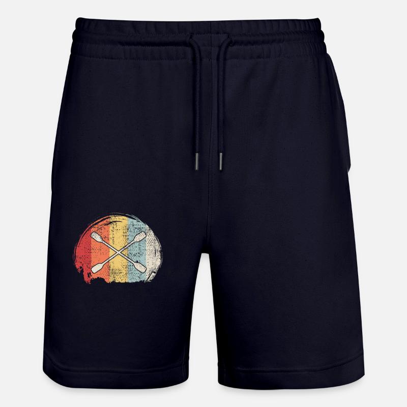 Kayak Paddle Rétro - Short de jogging bio TRAINER Stanley/Stella unisexe - marine foncé