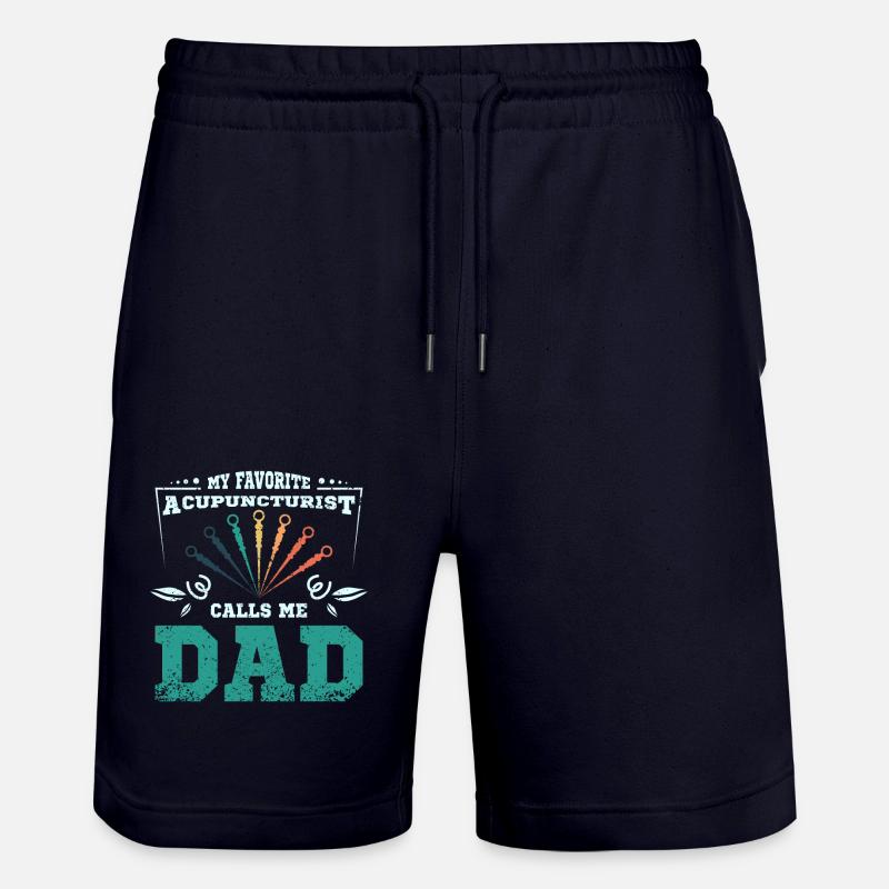 Mon acupuncteur préféré m’appelle papa - Short de jogging bio TRAINER Stanley/Stella unisexe - marine foncé