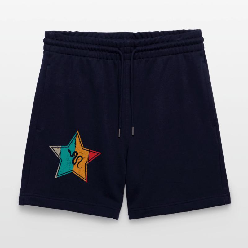 Snake Retro Reptile Python Idée cadeau Short de jogging bio TRAINER Stanley/Stella unisexe