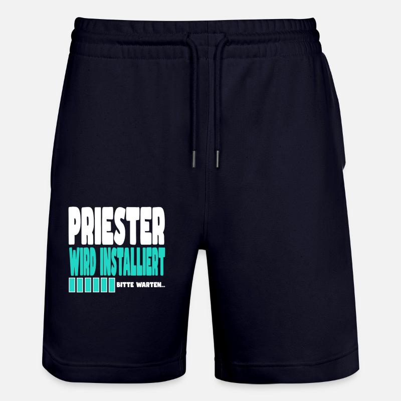 Priester wird installiert - Stanley/Stella Unisex Bio Joggingshorts Trainer  - Dark navy