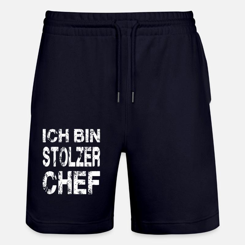Ich Bin Stolzer Chef - Stanley/Stella Unisex Bio Joggingshorts Trainer  - Dark navy