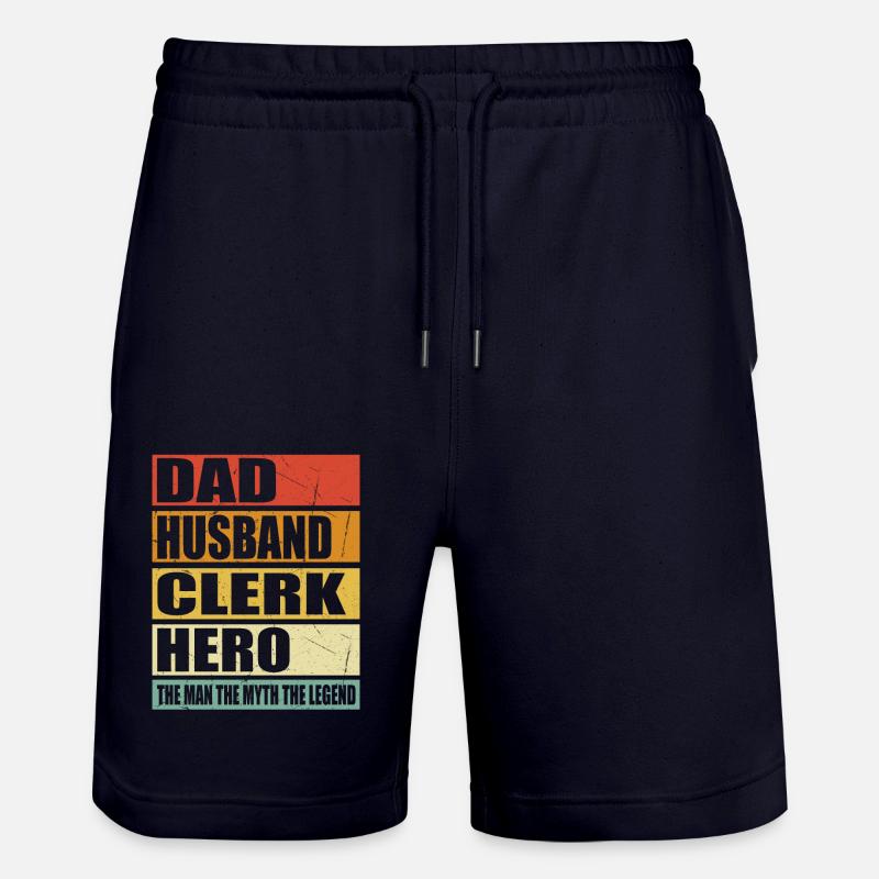 Père Mari Commis Tenu - Short de jogging bio TRAINER Stanley/Stella unisexe - marine foncé