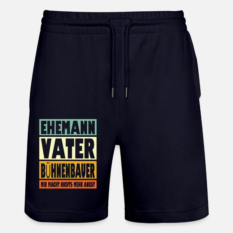 Busfahrer Vater Ehemann Held - Stanley/Stella Unisex Bio Joggingshorts Trainer  - Dark navy