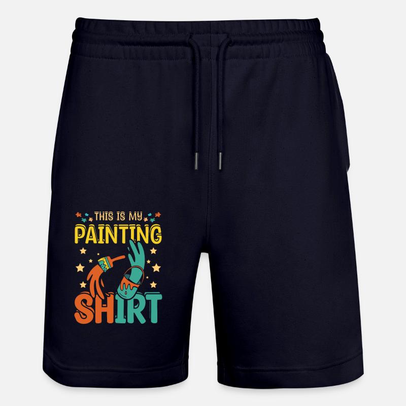 C'est ma chemise de peinture - Short de jogging bio TRAINER Stanley/Stella unisexe - marine foncé