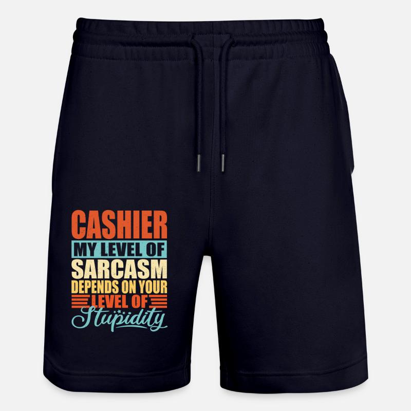 Caissier Sarcasme Caissier drôle Caissier - Short de jogging bio TRAINER Stanley/Stella unisexe - marine foncé