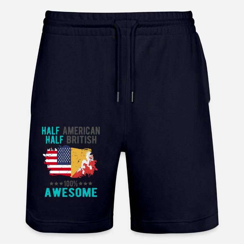 Moitié américain moitié britannique - Short de jogging bio TRAINER Stanley/Stella unisexe - marine foncé
