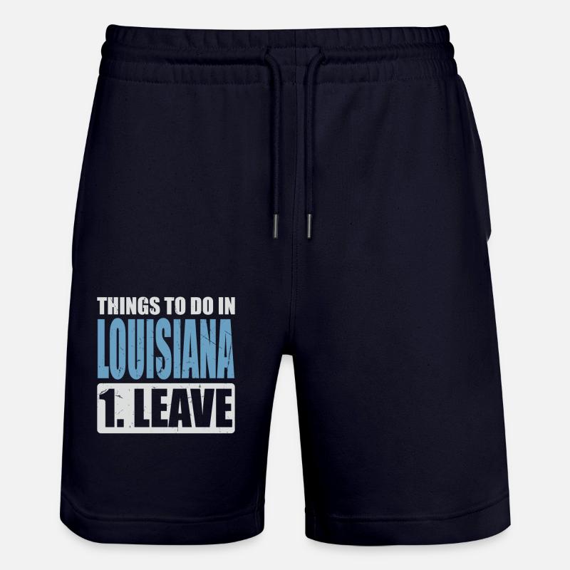 Mème de Louisiane - Short de jogging bio TRAINER Stanley/Stella unisexe - marine foncé