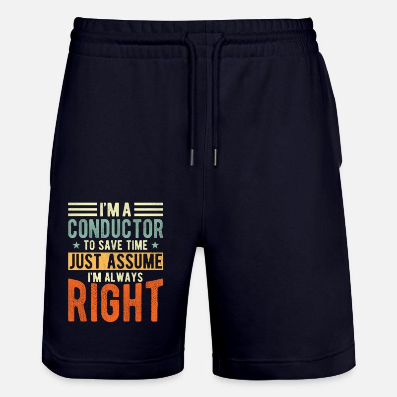 Dirigent - Stanley/Stella Unisex Bio Joggingshorts Trainer  - Dark navy