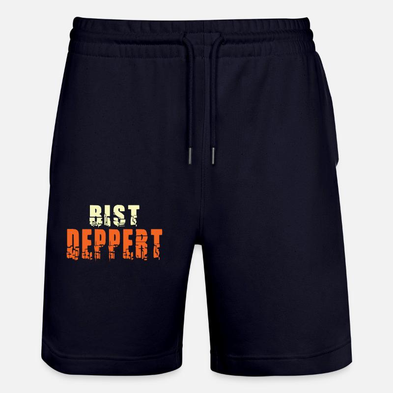 Bist Deppert - Stanley/Stella Unisex Bio Joggingshorts Trainer  - Dark navy